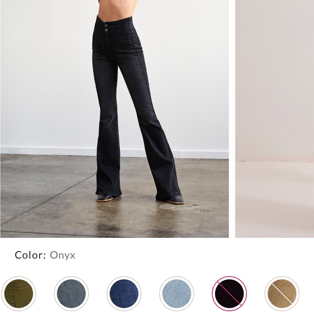 We The Free Jayde Flare Jeans - Black / Onyx